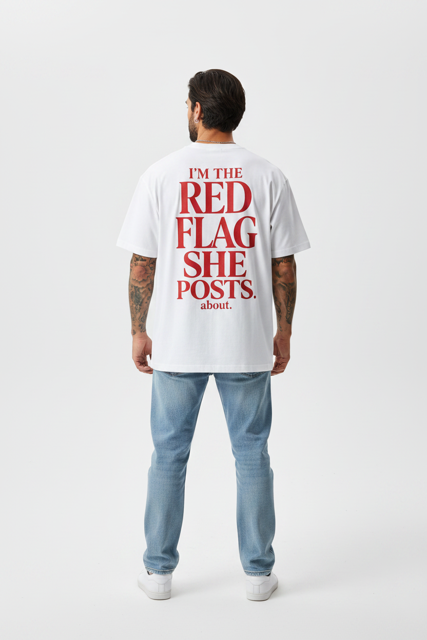 RED FLAG - Streetwear Oversized T-Shirt