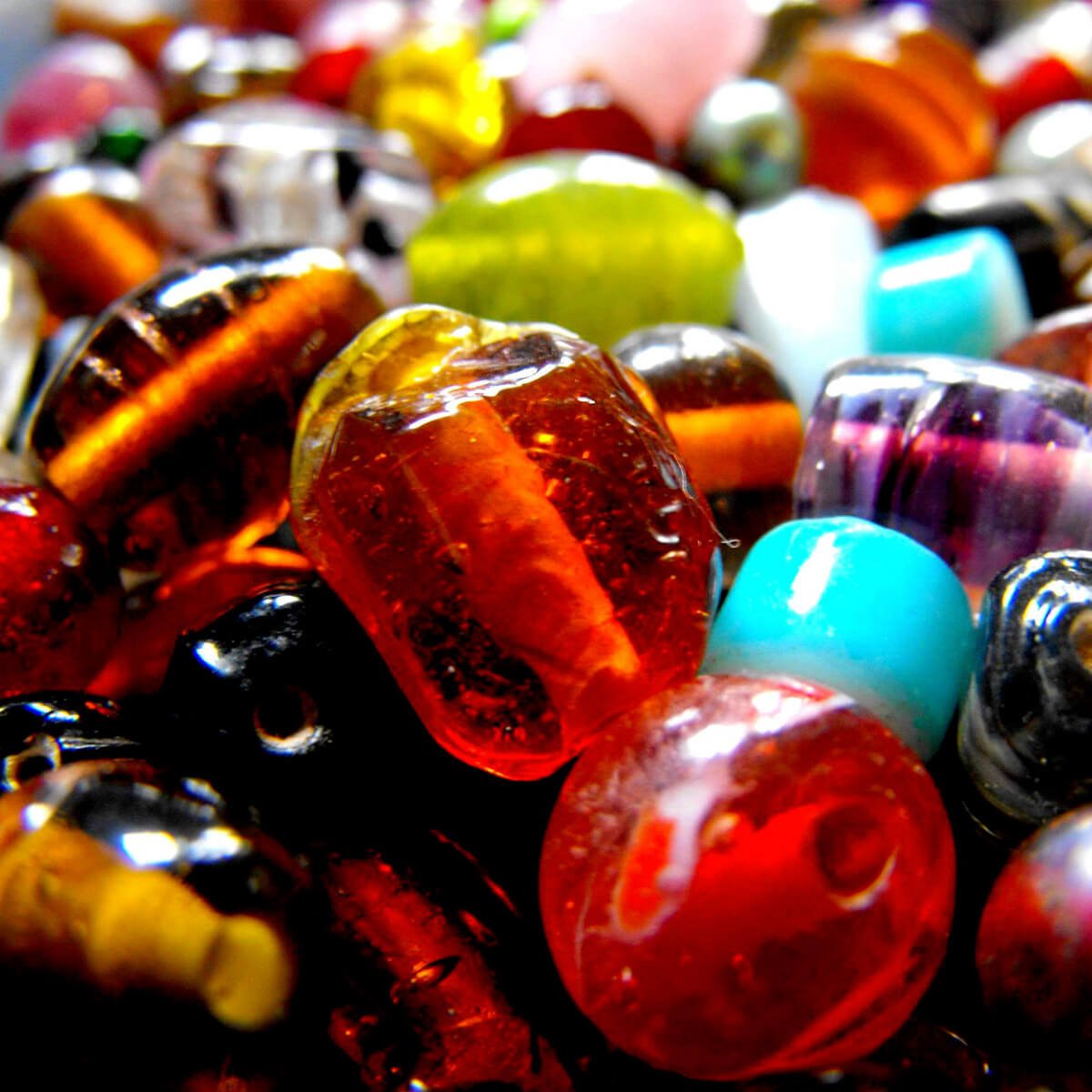 Glass, Gem Stone, Wood & Other Beads 
